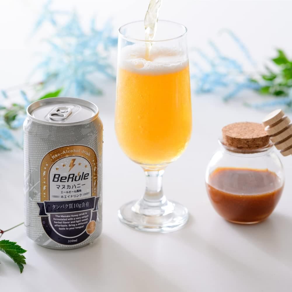 BeRule ノンアルコールマヌカハニーエールビール風味ホエイドリンク